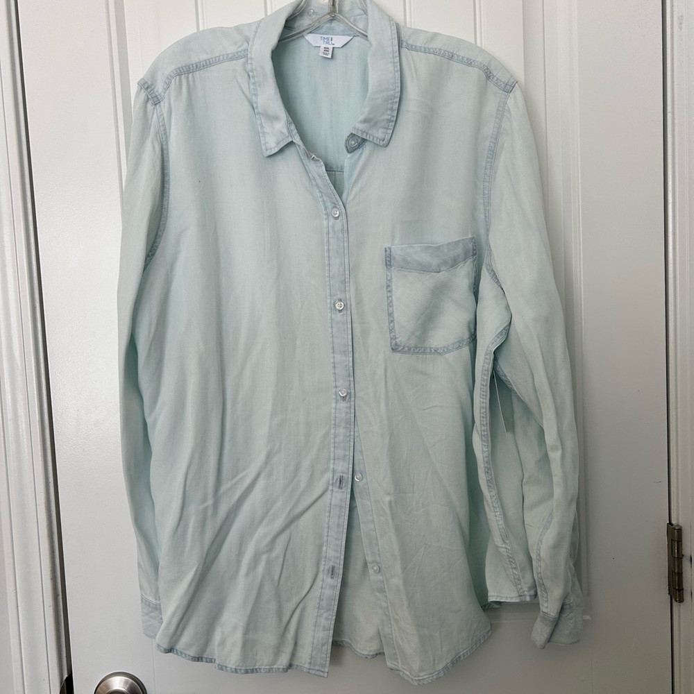 Time and Tru Sky Blue Shirt